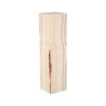 Onyx Lamp Pedestal, Square, Zebra White