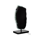 Onyx Lamp On Black Base, Fluorite