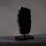 Onyx Lamp On Black Base, Fluorite