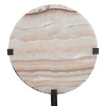 Onyx Lamp, Round Black Base
