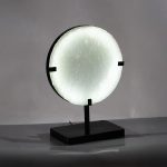 Onyx Lamp, Round Black Base