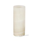 Onyx Lamp, Cylindrical, White