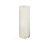 Onyx Lamp, Cylindrical, White