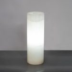 Onyx Lamp, Cylindrical, White
