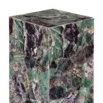 Onyx Lamp Pedestal, Square, Fluorite