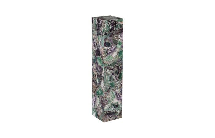 Onyx Lamp Pedestal, Square, Fluorite