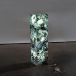 Onyx Lamp Pedestal, Square, Fluorite