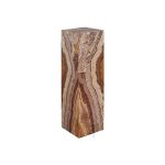 Onyx Lamp, Square, Serpentine Rose