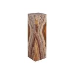 Onyx Lamp, Square, Serpentine Rose