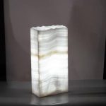 Onyx Lamp, Rectangle, White