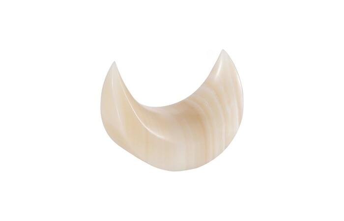 Onyx Moon Sculpture, Small, Off White, Assorted