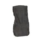 Stratified Cast Stone Pedestal, Painted Slate