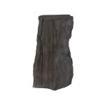 Stratified Cast Stone Pedestal, Painted Slate