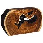Aperture Console Table, Burnt Edge