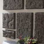 Etched Rock Puzzle Wall Tiles, Set Of 9