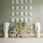 Geometric Cycladic Wall Art, Set Of 5, White Stone
