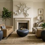 Contour Cast Root Flower Wall Art, White Stone