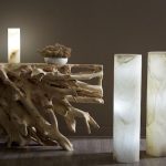 Onyx Lamp, Cylindrical, White