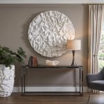 Drape Wall Art, White Stone