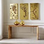 Splotch Wall Art, Rectangle, Gold Leaf