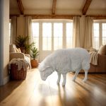 Sheep Sculpture, Gel Coat White