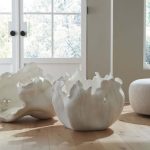 Cast Root Bowl, Open, Faux Bleached