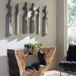 Cast Women Wall Art, Set Of 3, Small, Splinter Stone Finish