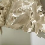 Contour Cast Root Triangle Wall Art, Faux Bleached