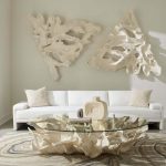 Contour Cast Root Triangle Wall Art, Faux Bleached