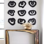 Framed Waterfall Console Table, Natural, Iron