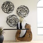 Vine Wall Flower, Black, Small