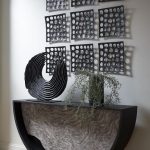Swoop Tabletop Sculpture, Black Wood, Small