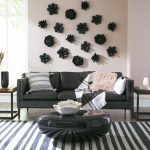 Topsy Turvy Succulent Wall Art, Smooth Matte Black