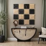Curve Wall Tile, Wave, Black