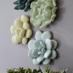 Topsy Turvy Succulent Wall Art, Jade