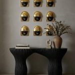Cadence Console Table, Black Stone