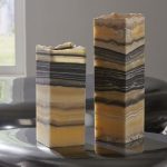 Onyx Lamp, Square, Zebra