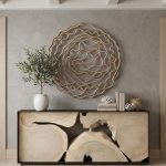 Vine Wall Flower, Bleached, Large