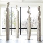 Cast Women Sculptures, A , Colossal, Roman Stone