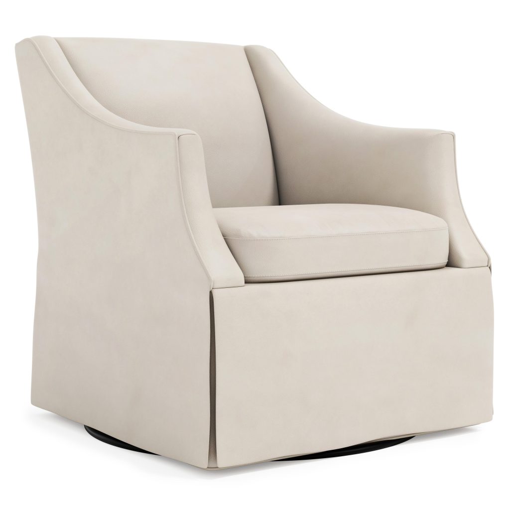 Clayton Leather Swivel Chair