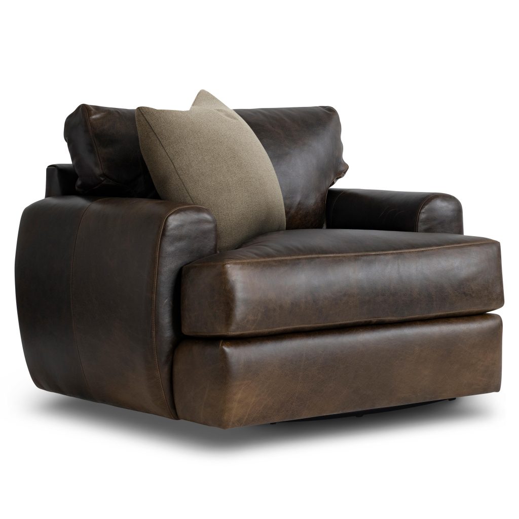 Cameron Leather Swivel Chair