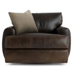 Cameron Leather Swivel Chair