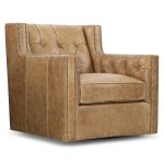 Candace Leather Swivel Chair