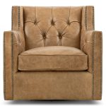 Candace Leather Swivel Chair