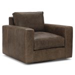 Dawkins Leather Swivel Chair