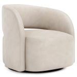 Chloe Leather Swivel Chair