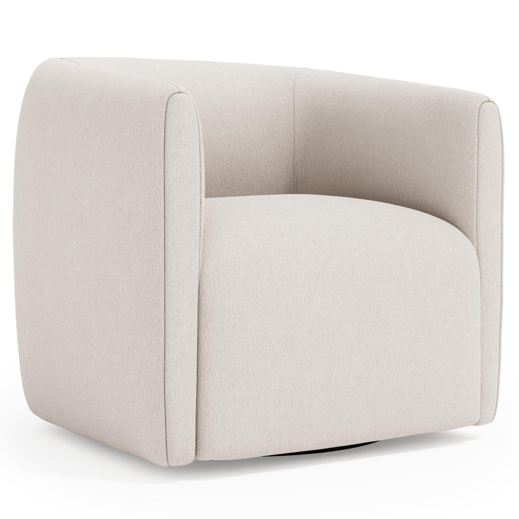 Aline Fabric Swivel Chair