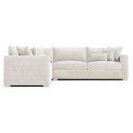 Helena Fabric Sectional Metal Foot