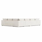 Helena Fabric Sectional Metal Foot