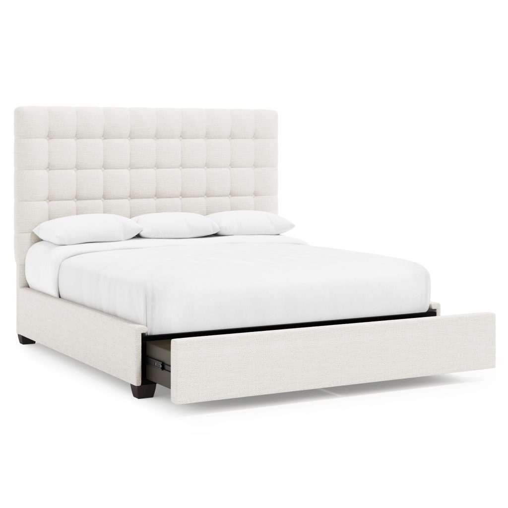 Avery Fabric Storage Panel Bed King (66" H)